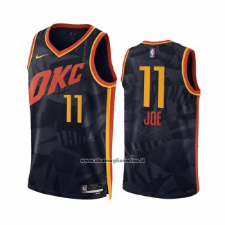 Maglia Oklahoma City Thunder Isaiah Joe #11 Citta 2023-24 Nero