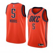 Maglia Oklahoma City Thunder Markieff Morris NO 5 Earned 2018-19 Arancione