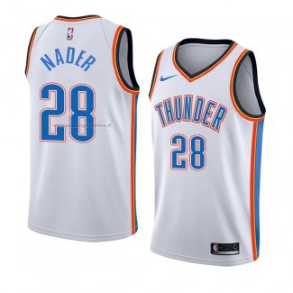 Maglia Oklahoma City Thunderr Abdel Nader NO 28 Association 2018 Bianco