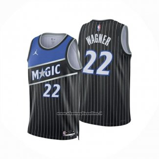 Maglia Orlando Magic Franz Wagner No 22 Statement 2025-26 Nero