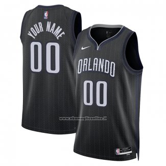 Maglia Orlando Magic Personalizzate Citta 2022-23 Nero