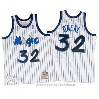 Maglia Orlando Magic Shaquille O'Neal NO 32 Throwback Bianco