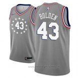 Maglia Philadelphia 76ers Jonah Bolden NO 43 Citta 2018-19 Grigio