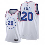 Maglia Philadelphia 76ers Markelle Fultz NO 20 Earned Bianco