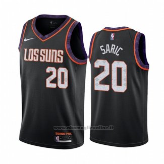 Maglia Phoenix Suns Dario Saric NO 20 Citta Nero