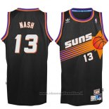 Maglia Phoenix Suns Steve Nash NO 13 Throwback Nero