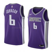 Maglia Sacramento Kings Joe Johnson NO 6 Icon 2018 Viola