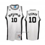 Maglia San Antonio Spurs Dennis Rodman #10 Hardwood Classics Bianco