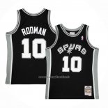 Maglia San Antonio Spurs Dennis Rodman #10 Mitchell & Ness 1993-94 Nero