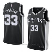 Maglia San Antonio Spurs Matt Costello NO 33 Icon 2018 Nero