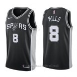 Maglia San Antonio Spurs Patty Mills NO 8 Swingman Icon 2017-18 Nero