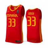 Maglia Spagna Javier Beiran NO 33 2019 FIBA Baketball World Cup Rosso