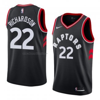 Maglia Toronto Raptors Malachi Richardson NO 22 Statement 2018 Nero