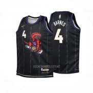 Maglia Toronto Raptors Scottie Barnes #4 Citta 2024-25 Nero