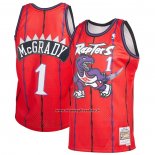 Maglia Toronto Raptors Tracy McGrady #1 Mitchell & Ness 1998-99 Rosso
