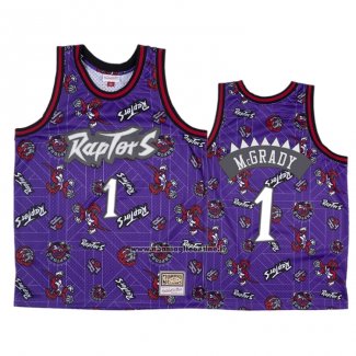 Maglia Toronto Raptors Tracy Mcgrady #1 Hardwood Classics Tear Up Pack Viola