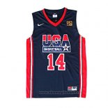 Maglia USA 1992 Charles Barkley NO 14 Nero