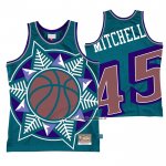Maglia Utah Jazz Donovan Mitchell #45 Mitchell & Ness Big Face Blu