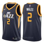 Maglia Utah Jazz Joe Ingles NO 2 Icon 2017-18 Blu