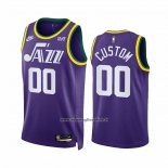 Maglia Utah Jazz Personalizzate Classic 2023-24 Viola