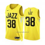 Maglia Utah Jazz Saben Lee #38 Icon 2022-23 Giallo