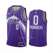 Maglia Utah Jazz Taylor Hendricks #0 Citta 2023-24 Viola