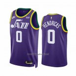 Maglia Utah Jazz Taylor Hendricks #0 Classic 2023-24 Viola