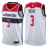 Maglia Washington Wizards Bradley Beal NO 3 Association 2017-18 Bianco