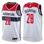 Maglia Washington Wizards Ian Mahinmi NO 28 Association 2017-18 Bianco