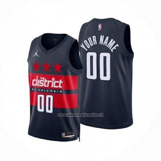 Maglia Washington Wizards Personalizzate Statement 2025-26 Blu