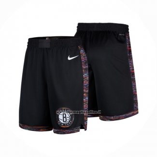Pantaloncini Brooklyn Nets Citta 2025-26 Nero