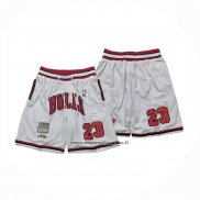Pantaloncini Chicago Bulls Mitchell & Ness Just Don 1997-98 Bianco