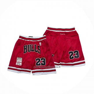 Pantaloncini Chicago Bulls Mitchell & Ness Just Don 1997-98 Rosso