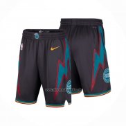 Pantaloncini Detroit Pistons Citta 2025-26 Nero