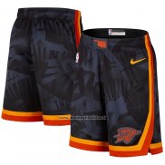 Pantaloncini Oklahoma City Thunder Citta 2023-24 Nero