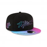 Cappellino Miami Heat 9FIFTY Snapback Adjustable Ciudad Nero