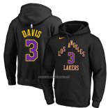 Felpa con Cappuccio Los Angeles Lakers Anthony Davis Citta 2023-24 Nero