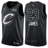 Maglia All Star 2018 Cleveland Cavaliers Lebron James NO 23 Nero