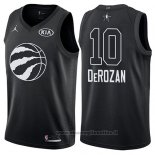 Maglia All Star 2018 Toronto Raptors DeMar DeRozan NO 10 Nero