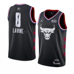 Maglia All Star 2019 Chicago Bulls Zach Lavine NO 8 Nero