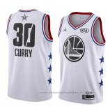 Maglia All Star 2019 Golden State Warriors Stephen Curry NO 30 Bianco