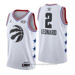 Maglia All Star 2019 Toronto Raptors Kawhi Leonard NO 2 Bianco