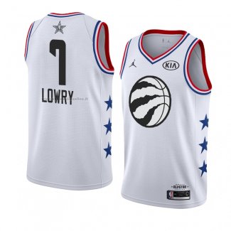 Maglia All Star 2019 Toronto Raptors Kyle Lowry NO 7 Bianco