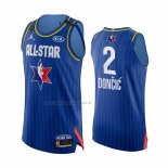 Maglia All Star 2020 Dallas Mavericks Luka Doncic NO 2 Autentico Blu