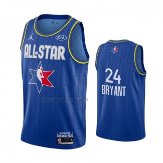 Maglia All Star 2020 Los Angeles Lakers Kobe Bryant NO 24 Blu