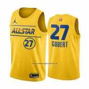 Maglia All Star 2021 Utah Jazz Rudy Gobert #27 Or