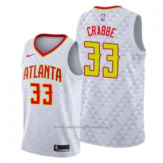 Maglia Atlanta Hawks Allen Crabbe NO 33 Association Bianco