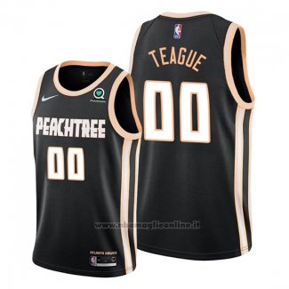 Maglia Atlanta Hawks Jeff Teague NO 00 Citta Nero