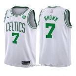 Maglia Bambino Boston Celtics Jaylen Brown NO 7 Association 2017-18 Bianco