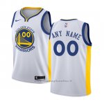 Maglia Bambino Golden State Warriors Personalizzate 2017-18 Bianco
